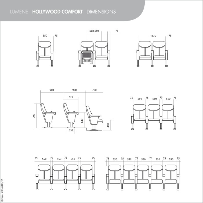 Hollywood Comfort accoudoir gauche